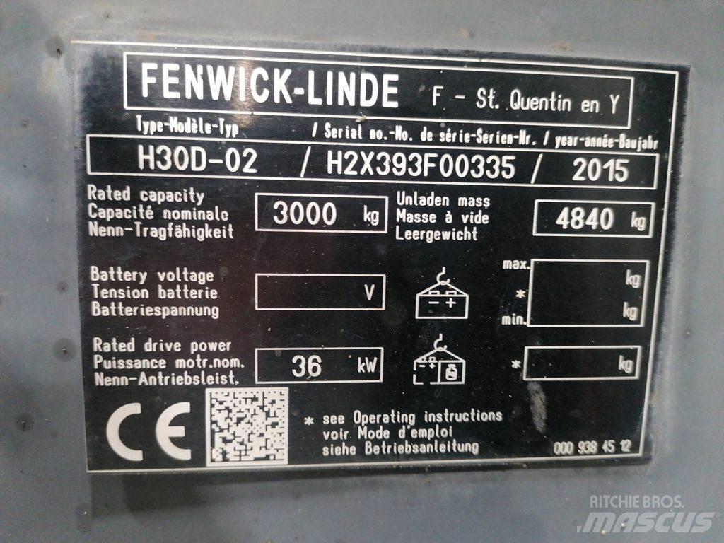 Linde H30D-02 Дизельні навантажувачі