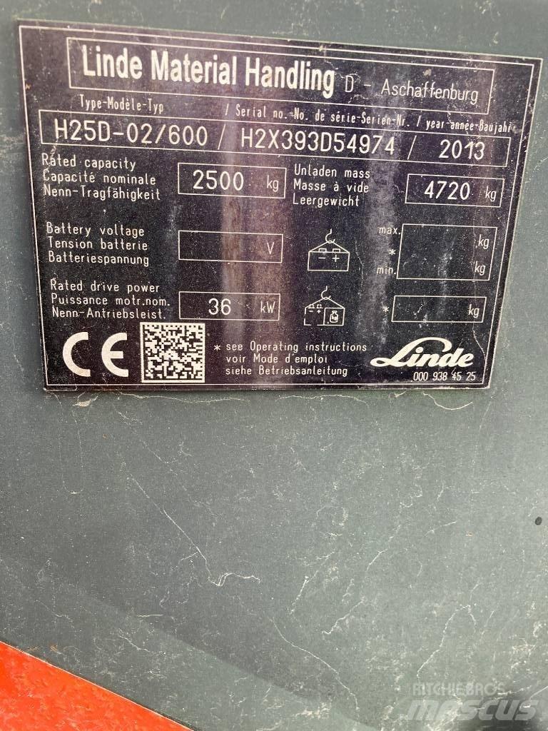 Linde H25D/600/393 Дизельні навантажувачі