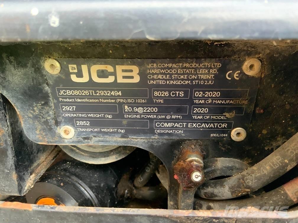 JCB 8026 CTS Міні-екскаватори < 7т