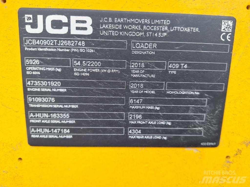 JCB 409 NE T4 Фронтальні навантажувачі