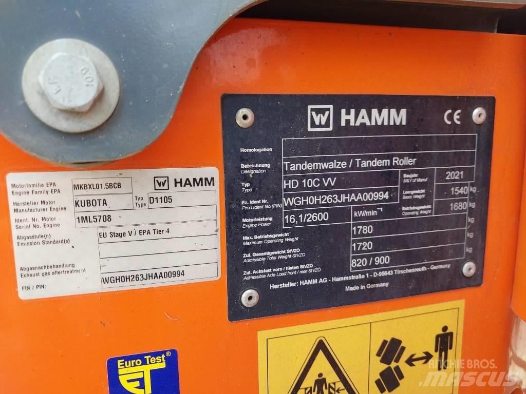 Hamm HD 10 C VV Віброплити та вібротрамбовки