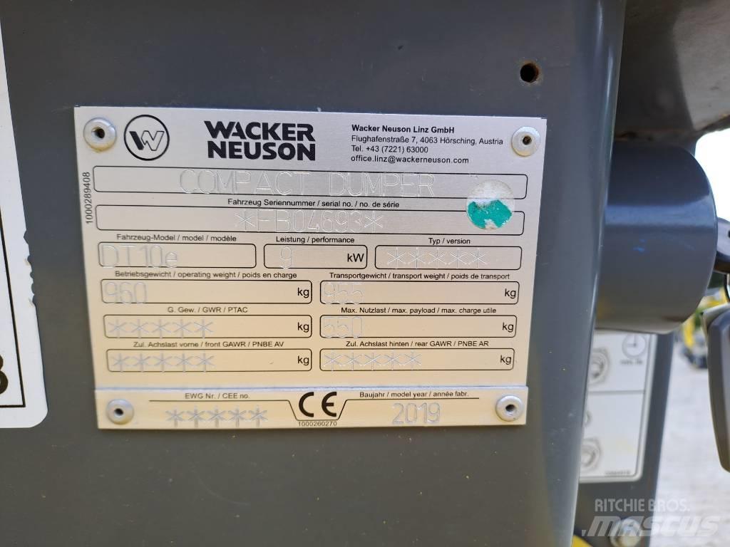 Wacker Neuson DT10e Гусеничні самоскиди