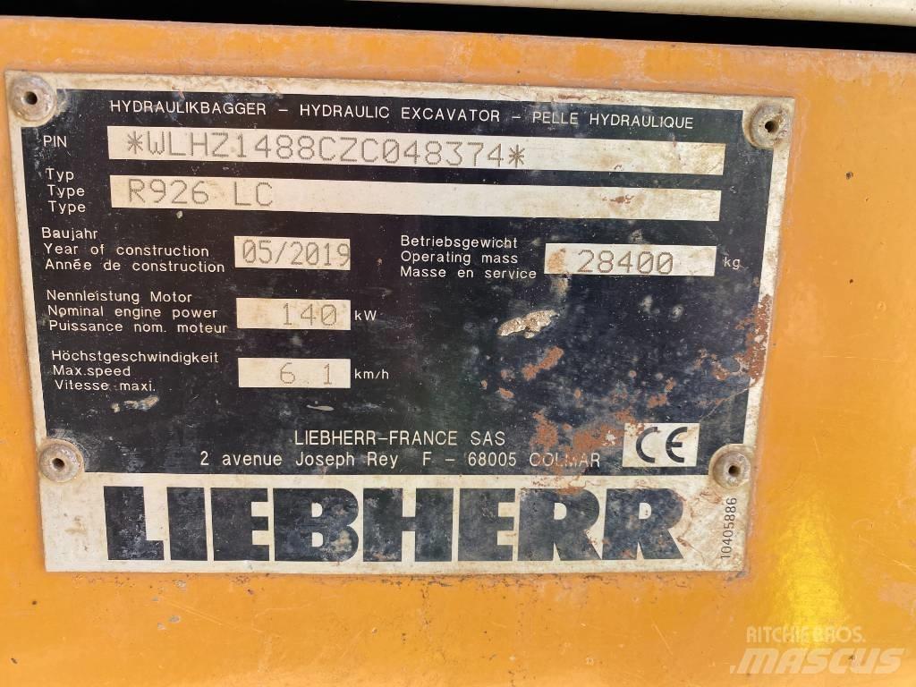 Liebherr R 926 Гусеничні екскаватори