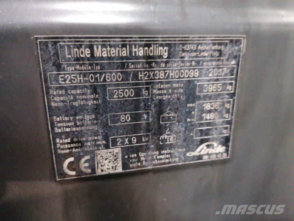 Linde E25H-01/600 Електронавантажувачі