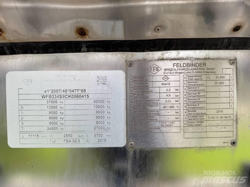 Feldbinder TSA 32.3 Причепи-цистерни