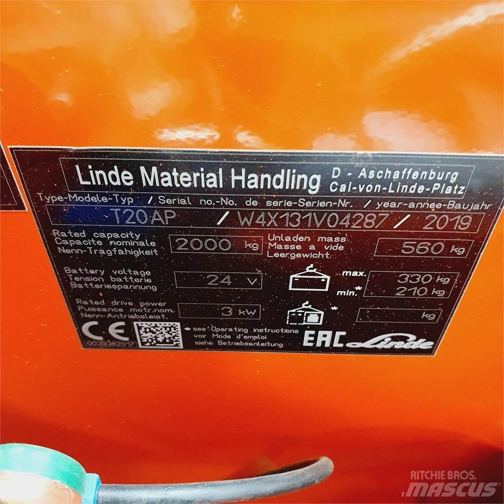 Linde T20AP kurz Штабелери