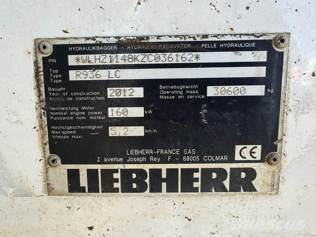 Liebherr R936 LC Гусеничні екскаватори