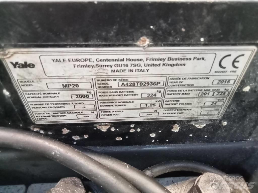 Yale MP20AC Штабелери