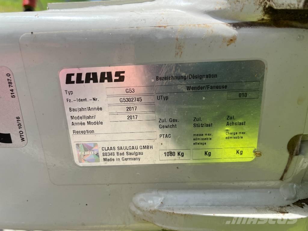 CLAAS Volto 800 Граблі і сінозворушувачі