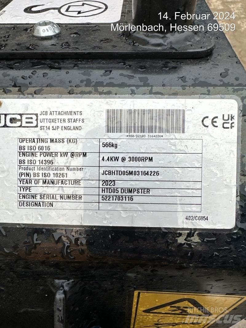 JCB HTD5 mit Tritt Міні самоскиди