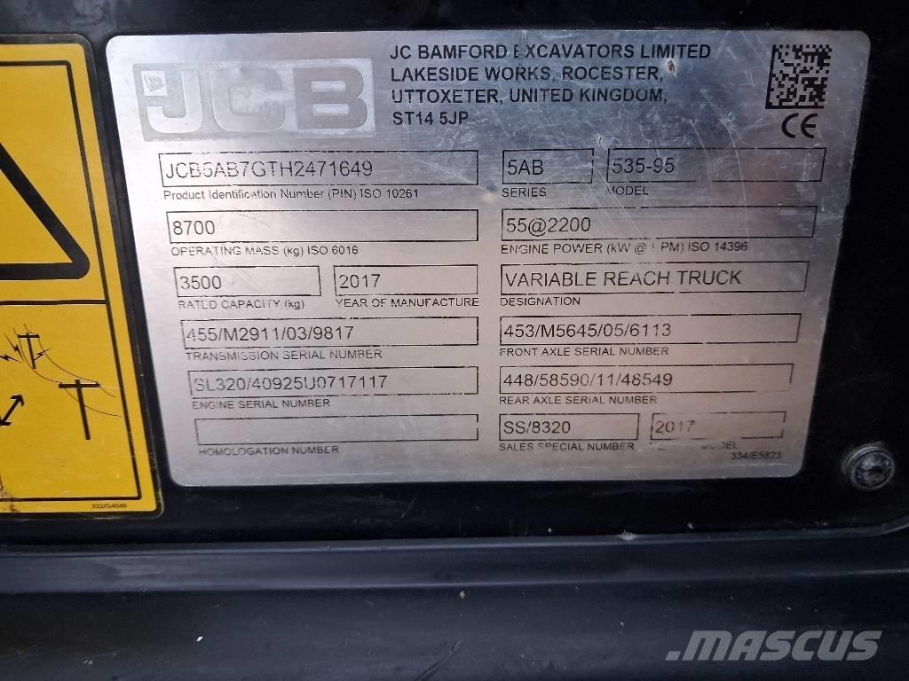 JCB 535-95 JOYSTICK Телескопічні навантажувачі