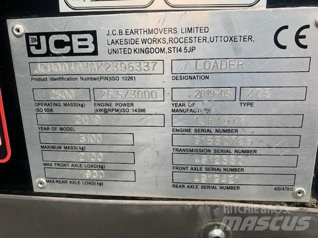 JCB 403 Фронтальні навантажувачі