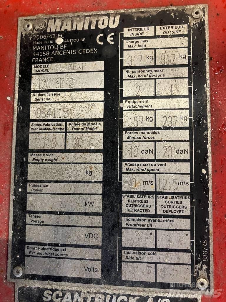 Manitou 120SE Підйомники-ножиці