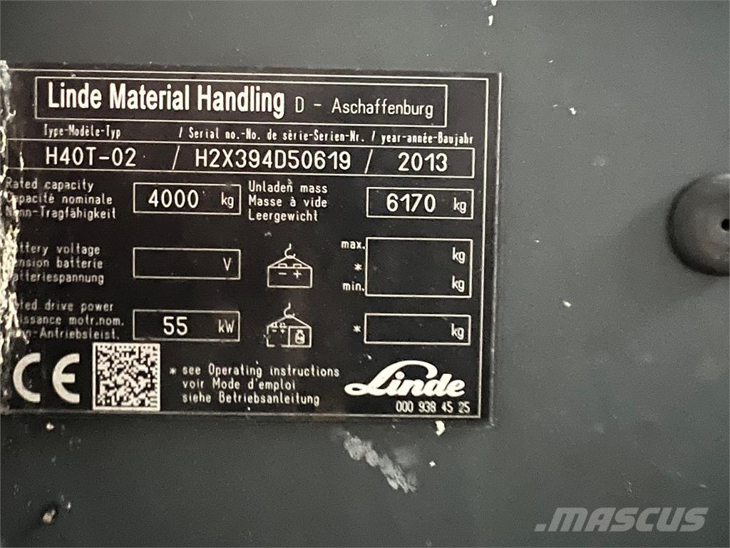 Linde H40T-02 Газові навантажувачі