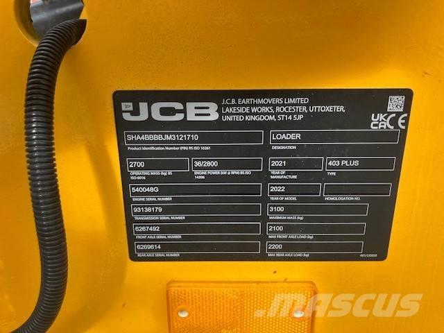JCB 403 plus Малі навантажувачі