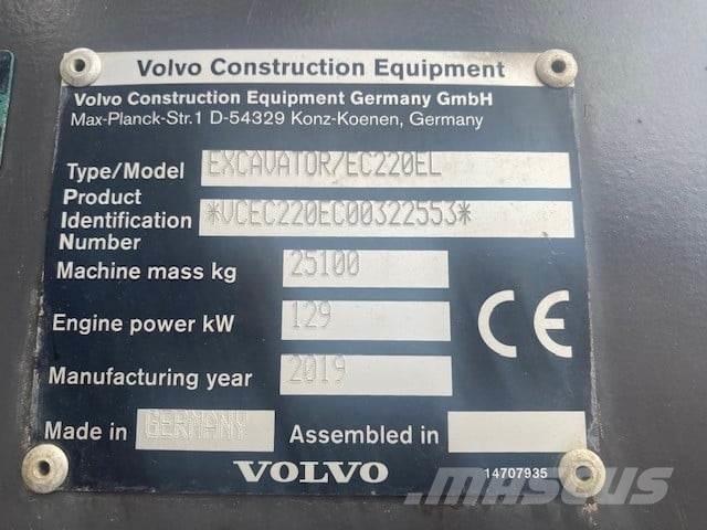Volvo EC220EL Гусеничні екскаватори