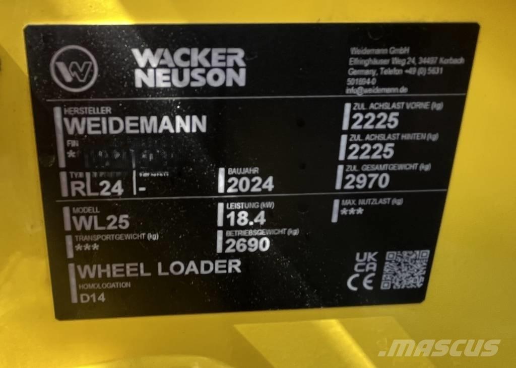 Wacker Neuson WL 25 Фронтальні навантажувачі