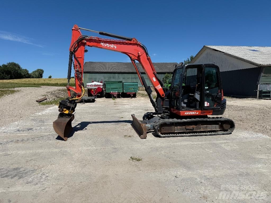 Kubota KX080-4 Середні екскаватори 7т. - 12т.