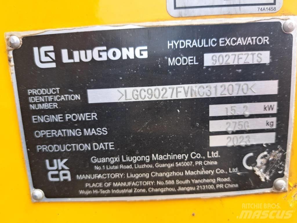 LiuGong 9027 FZTS Міні-екскаватори < 7т