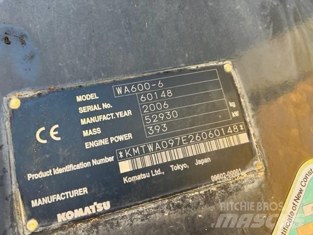 Komatsu WA 600-6 Фронтальні навантажувачі