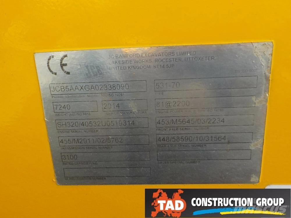 JCB 531-70 Телескопічні навантажувачі