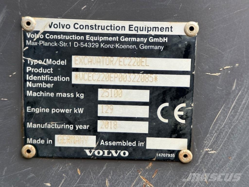 Volvo EC 220 EL Гусеничні екскаватори