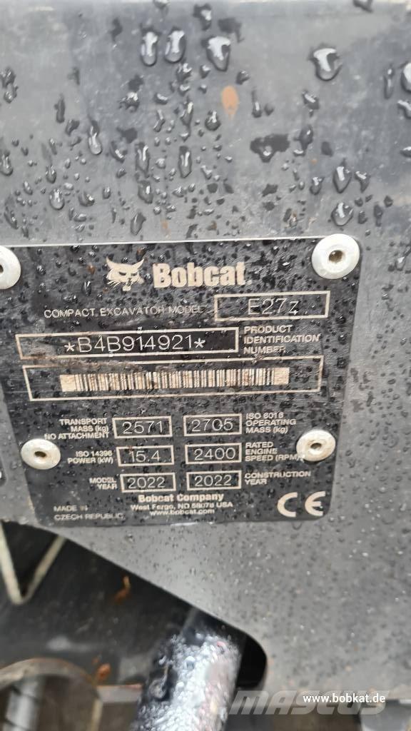 Bobcat E 27z Міні-екскаватори < 7т
