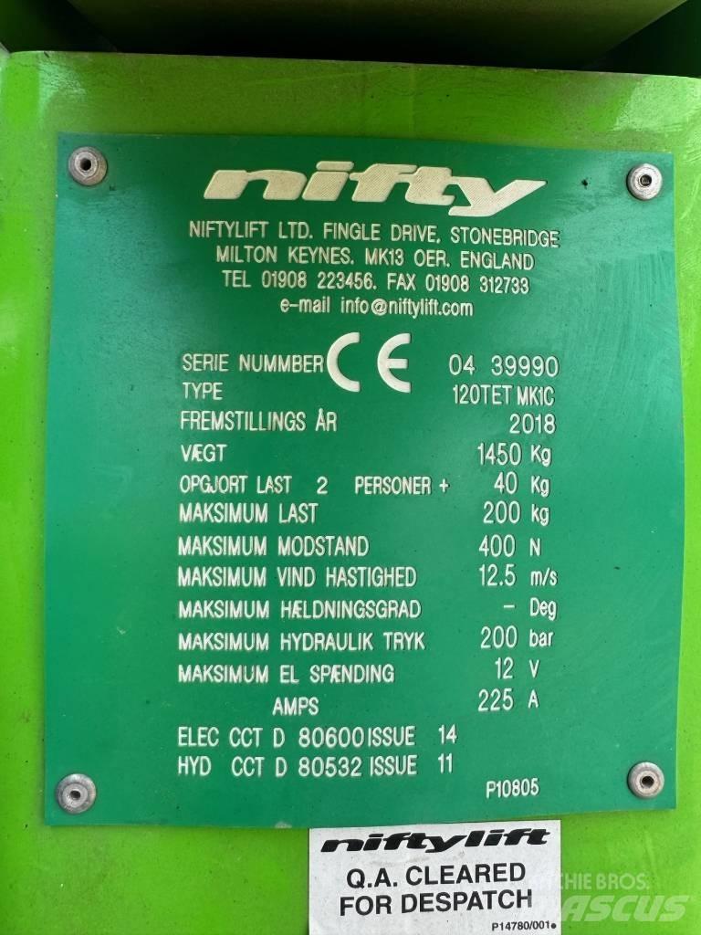 Niftylift 120 T Вишки-причепи