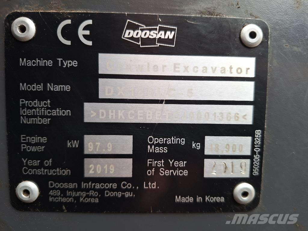 Doosan DX 180 -5 Гусеничні екскаватори