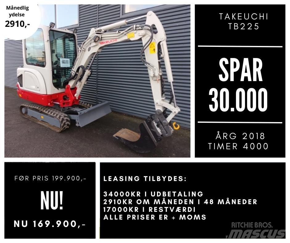 Takeuchi tb225 Міні-екскаватори < 7т