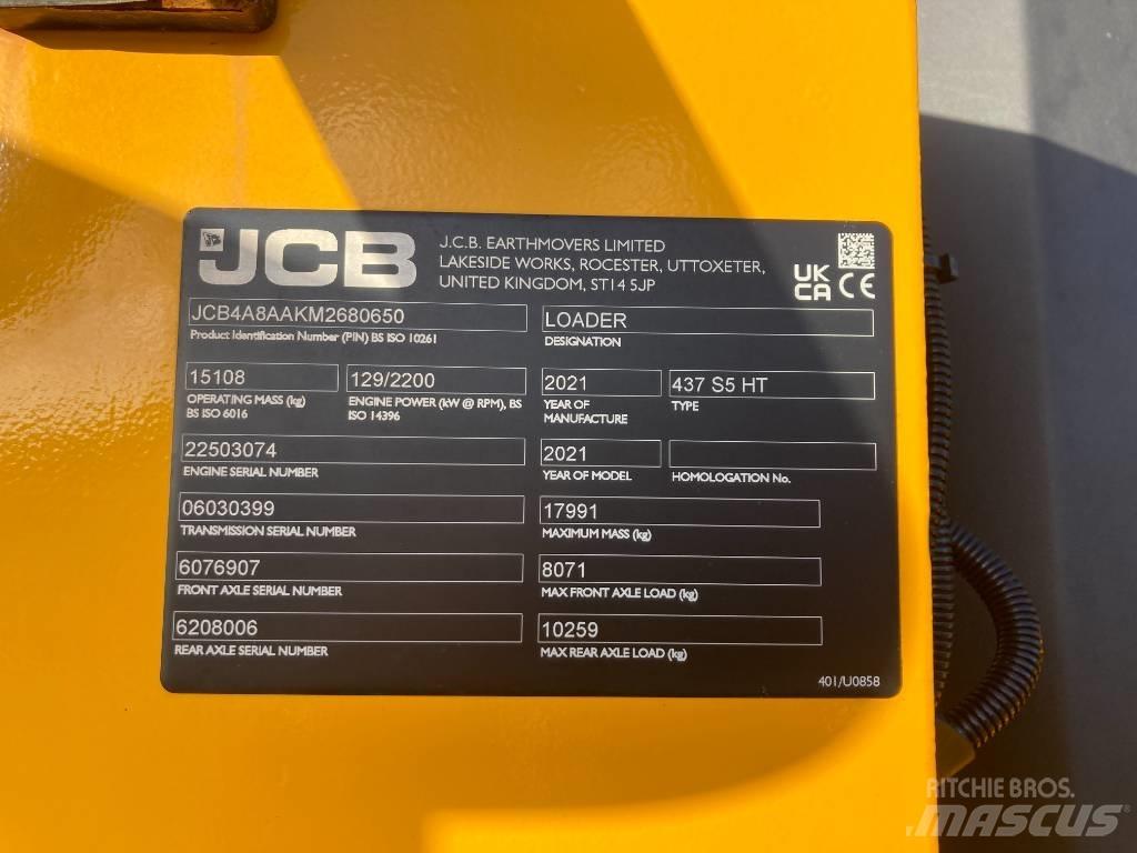 JCB 437 HT Фронтальні навантажувачі