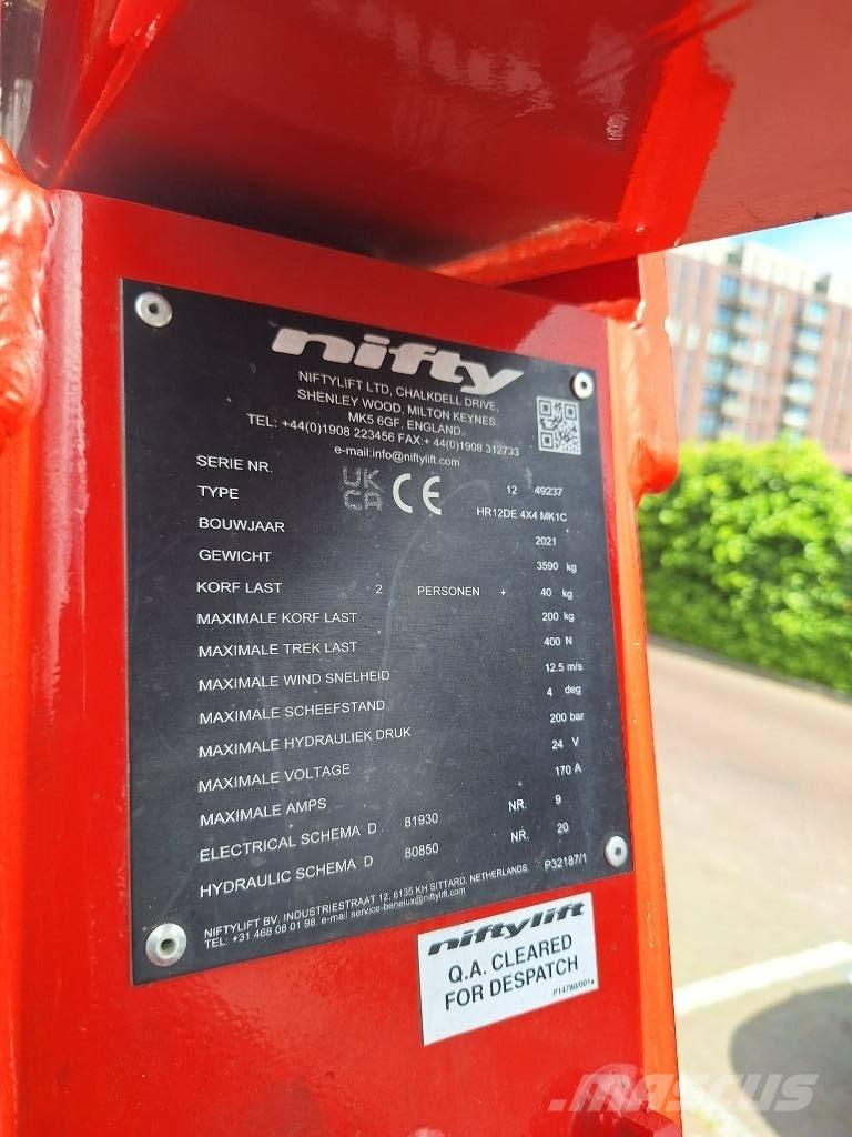 Niftylift HR 12 D E Колінчаті підйомники