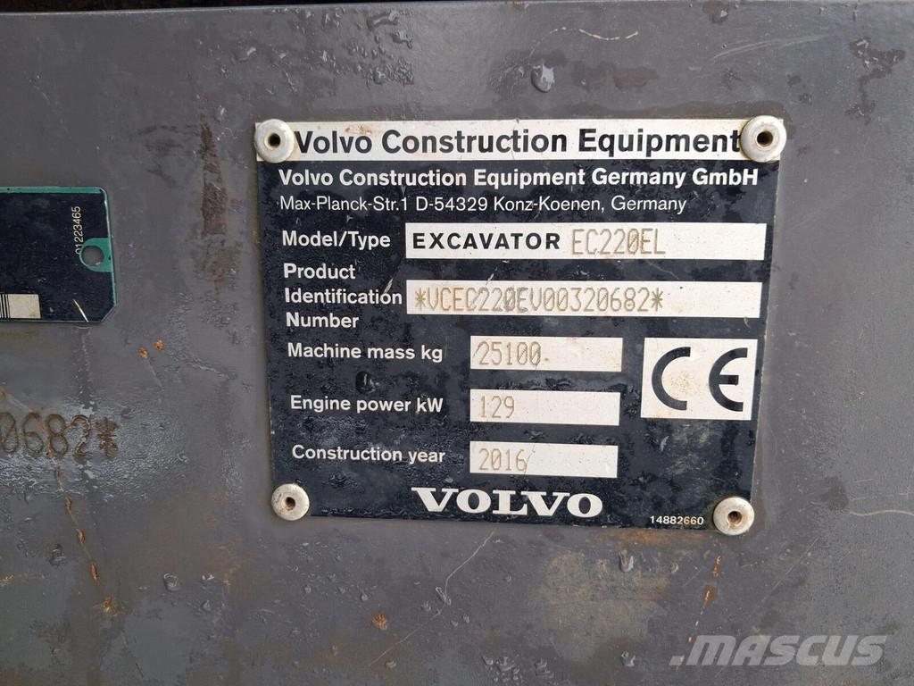 Volvo EC220E Гусеничні екскаватори