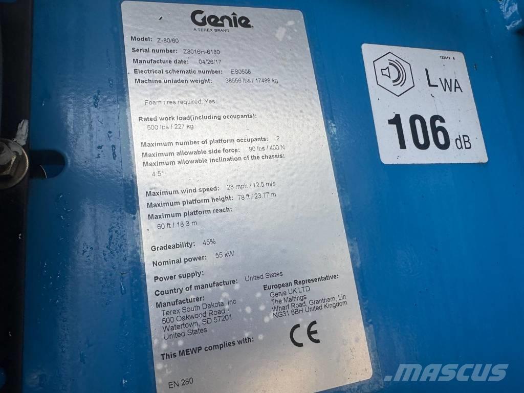 Genie Z 80/60 Колінчаті підйомники