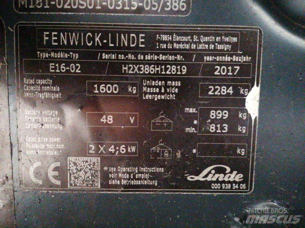 Linde E16-02 Електронавантажувачі