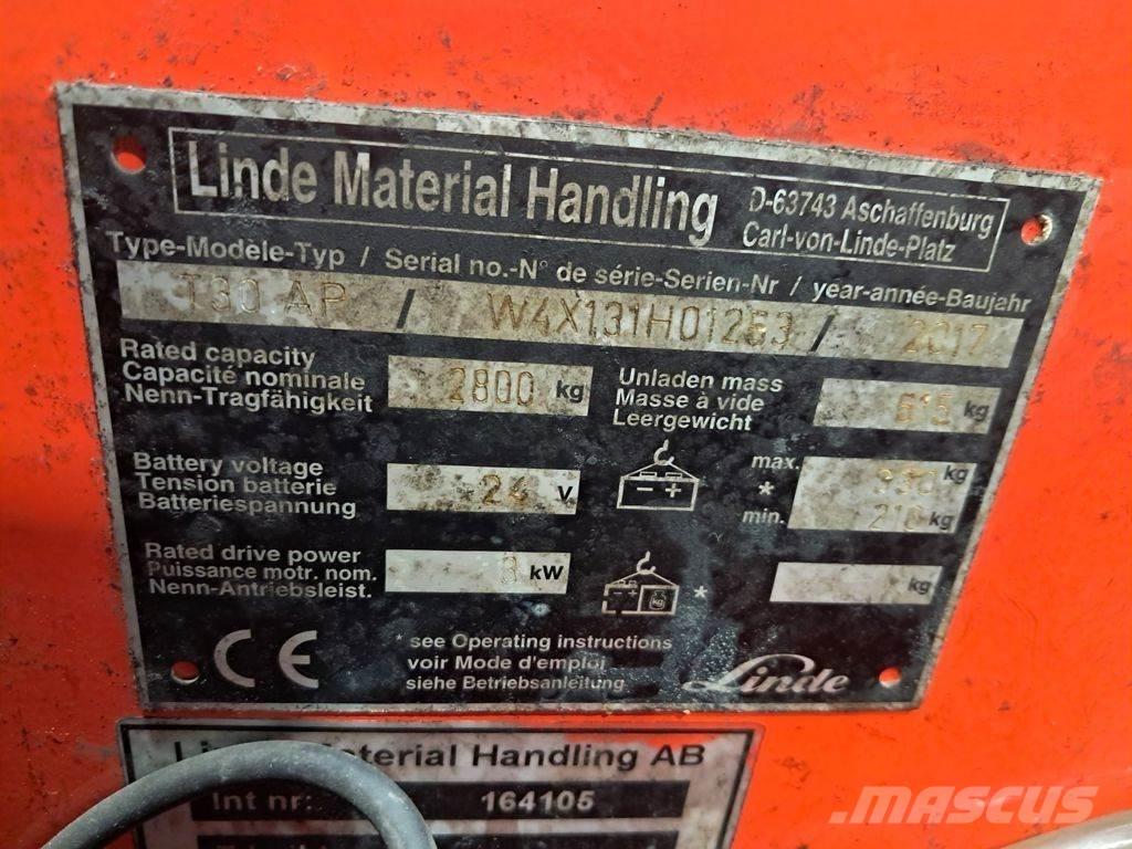 Linde T30 Штабелери