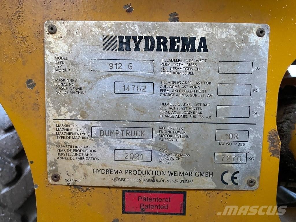 Hydrema 912 G Зчленовані самоскиди
