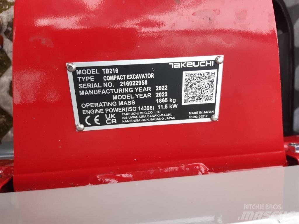 Takeuchi TB216 V2 Міні-екскаватори < 7т