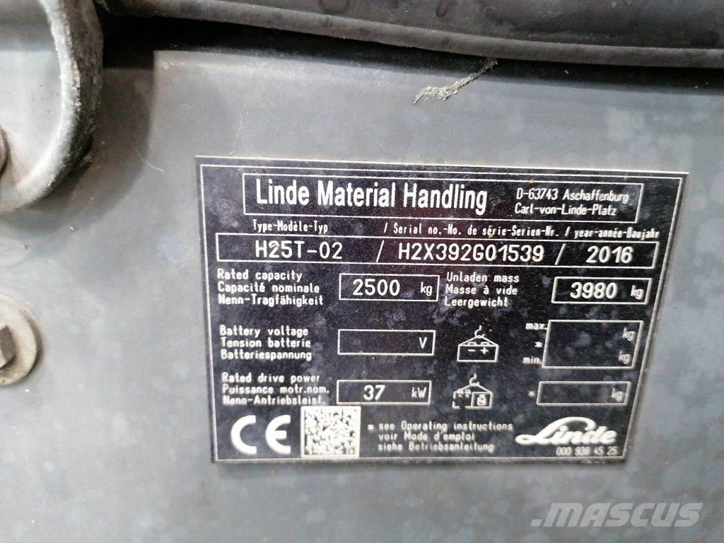 Linde H25T-02 Газові навантажувачі