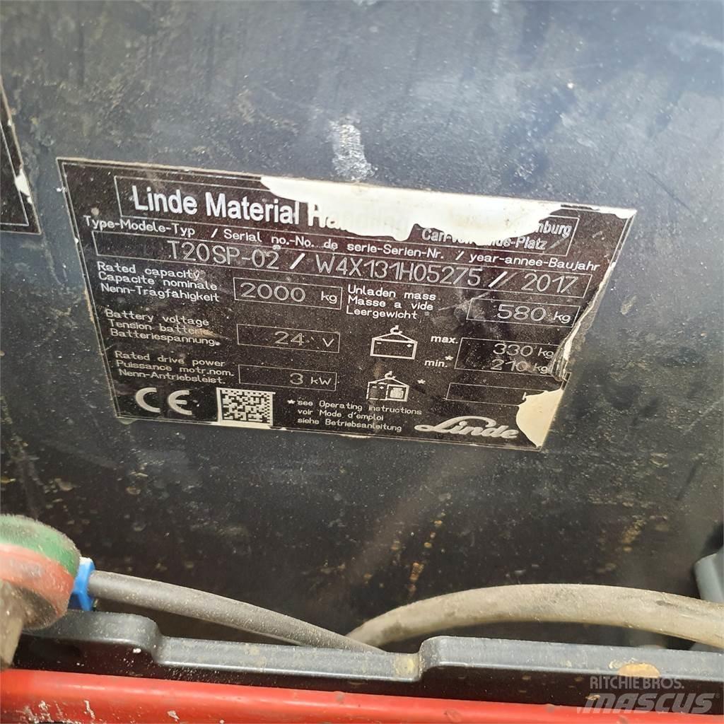Linde T20SP kurz Штабелери