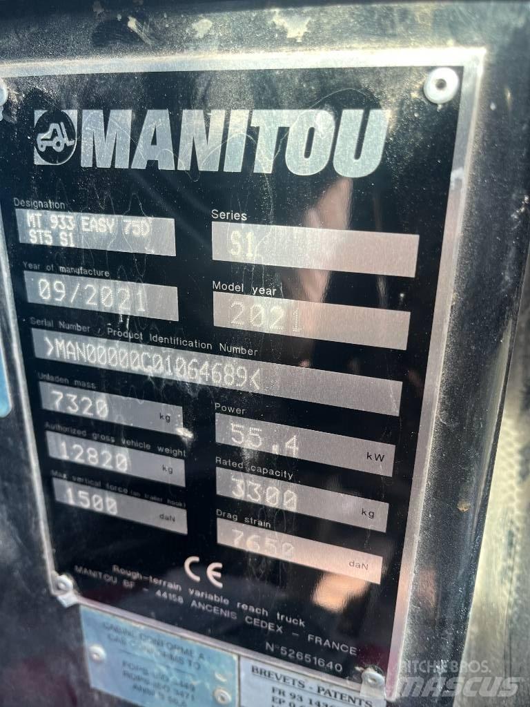 Manitou 933 Телескопічні навантажувачі