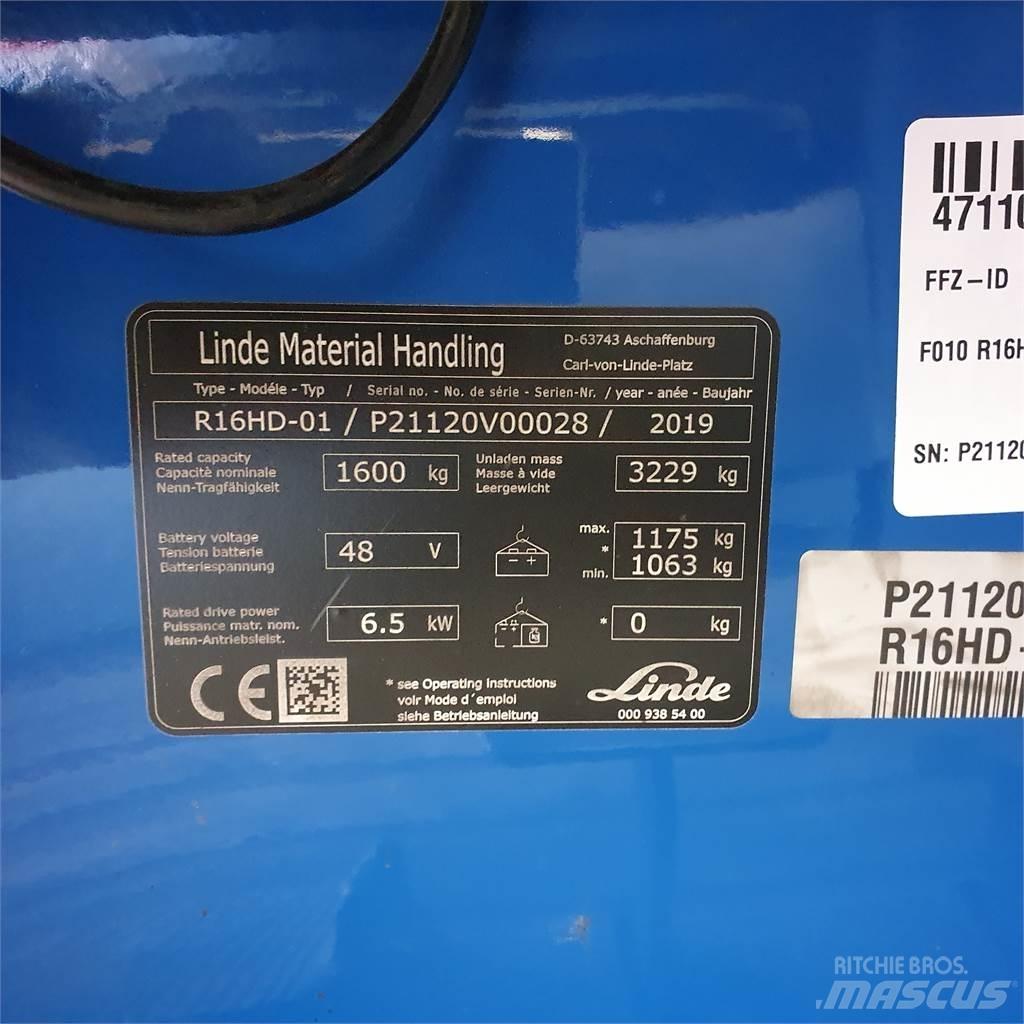 Linde R16HD Річ-трак із високим підйомом