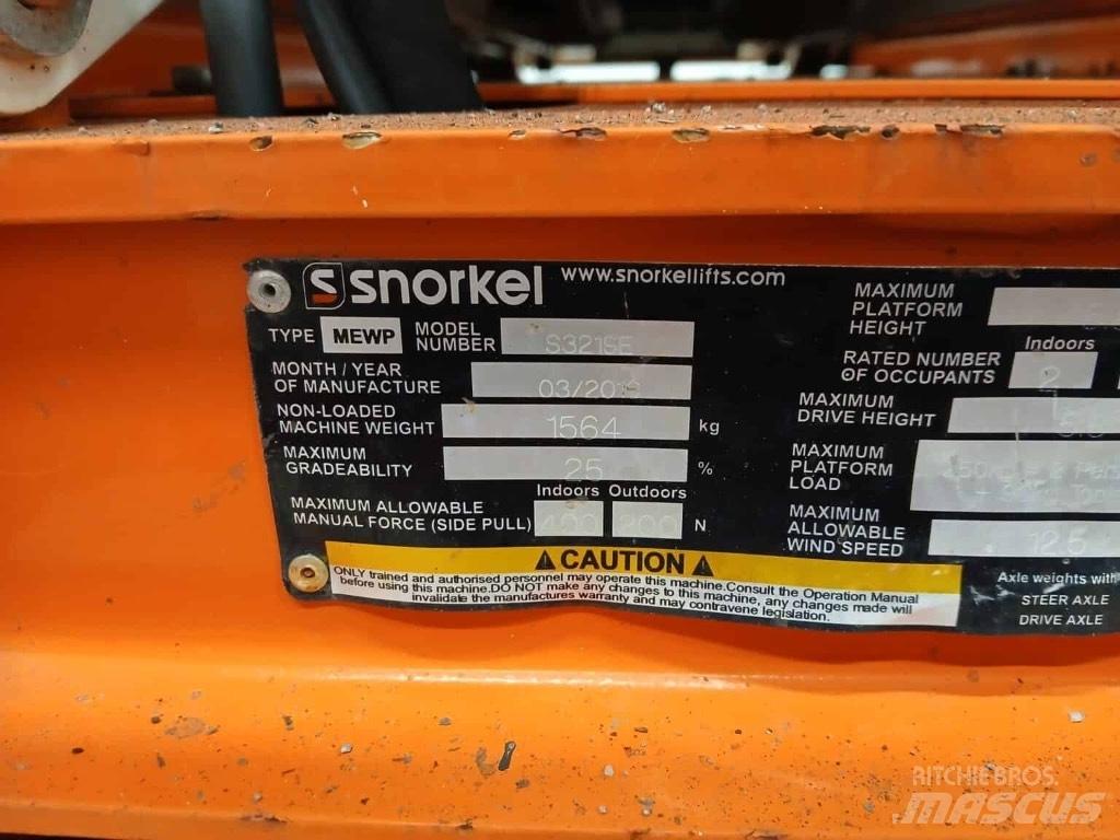 Snorkel S 3219 E Підйомники-ножиці