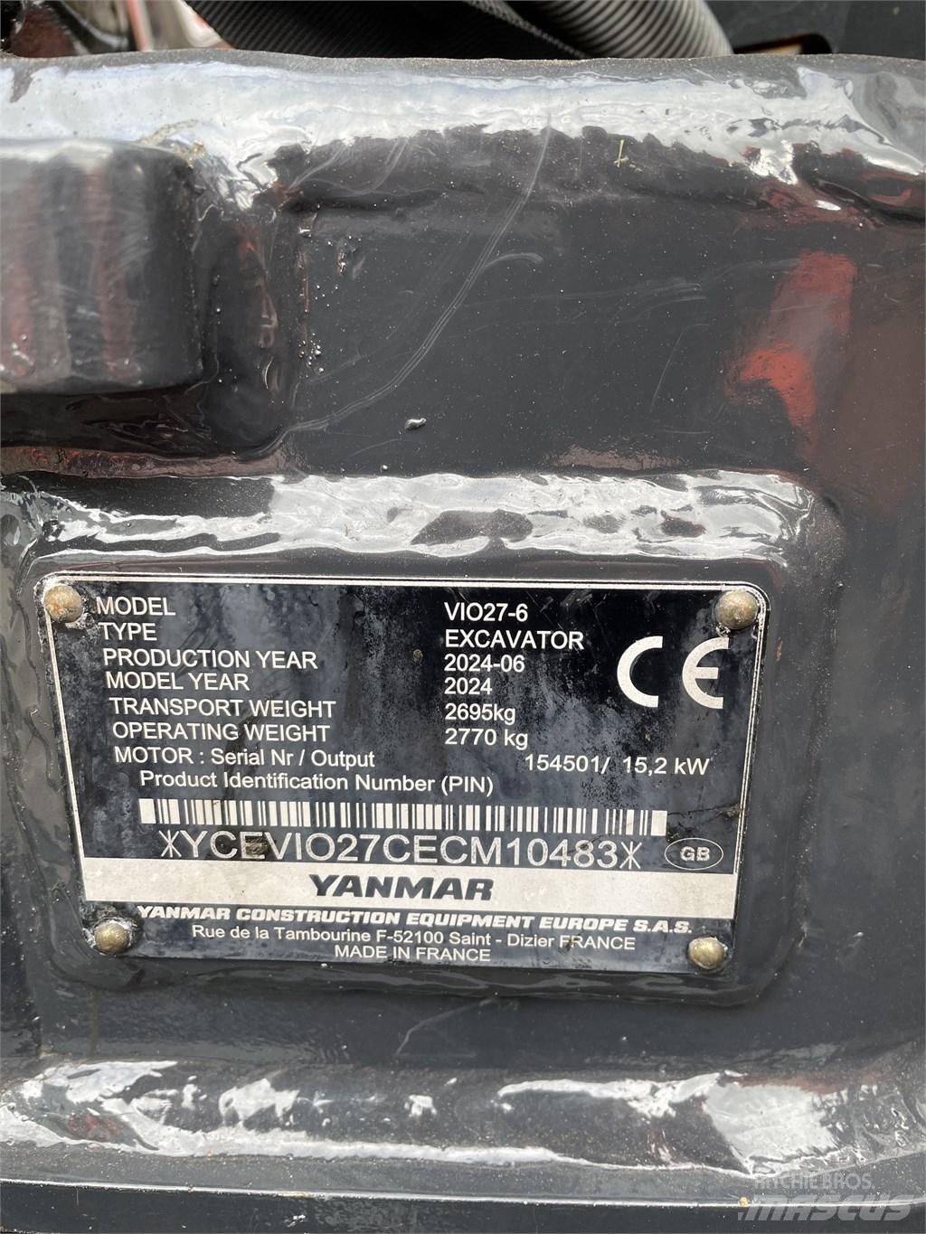 Yanmar Vio 27 Міні-екскаватори < 7т