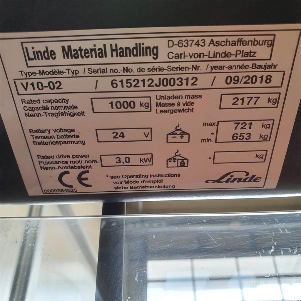 Linde V10 Підбірник заказів із середніх ярусів