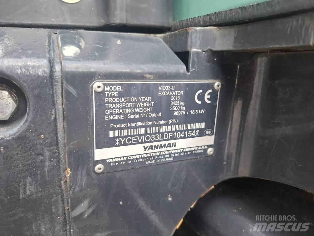 Yanmar Vio 33 U Міні-екскаватори < 7т