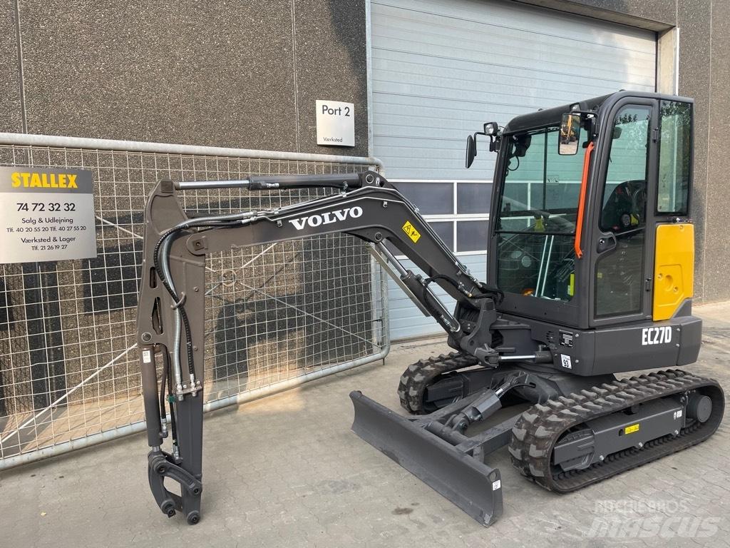 Volvo EC27D Міні-екскаватори < 7т