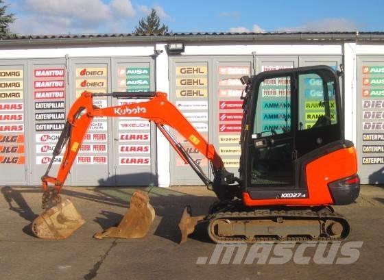 Kubota KX027-4 Міні-екскаватори < 7т