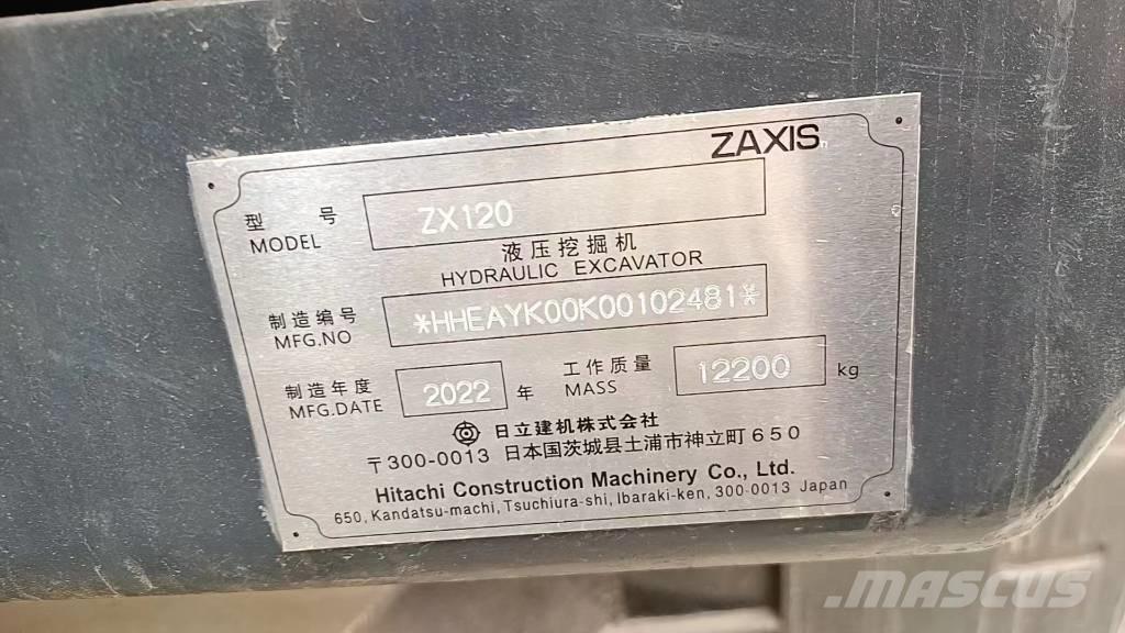 Hitachi ZX 120-6 Міні-екскаватори < 7т