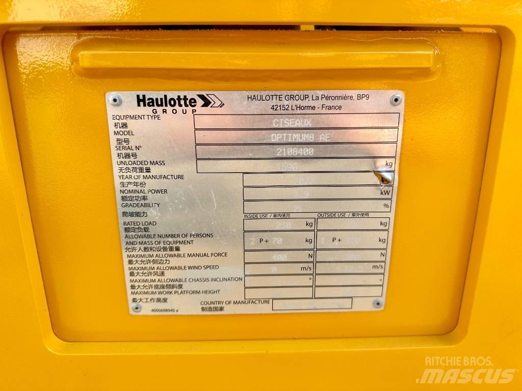Haulotte OPTIMUM 8 Підйомники-ножиці